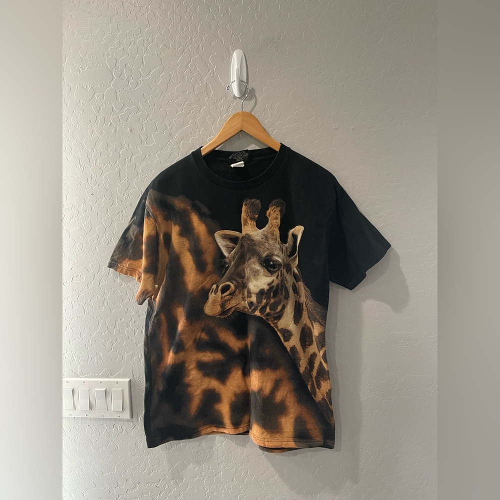 Vintage 90s Radical Nature “Giraffe” AOP Shirt Size Large‎